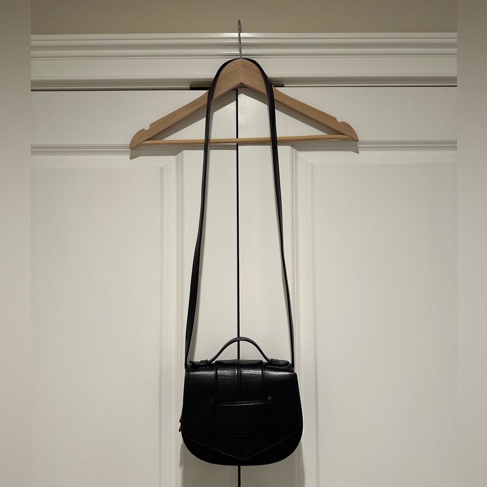 BOTKIER black leather crossbody bag